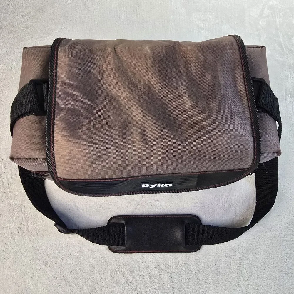 Ryka Camera Bag TB-250 Grey Padded Divides DSLR 14”x8”x7” Faded Shoulder Strap